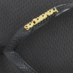 HAVAIANAS Slim Logo Metallic Caoutchouc Femme Noir Gold -Magasin De Chaussures De Mode havaianas slim logo metallic caoutchouc femme noir gold 7
