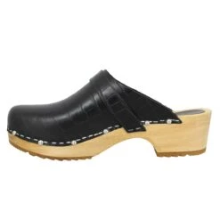 HOOF Chloe Studs Croco Femme Noir -Magasin De Chaussures De Mode hoof chloe studs croco femme noir 4