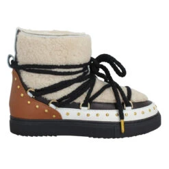 INUIKII Curly Rock Cuir Femme Cream -Magasin De Chaussures De Mode inuikii curly rock cuir femme cream 2