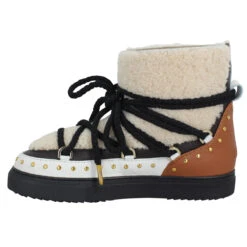 INUIKII Curly Rock Cuir Femme Cream -Magasin De Chaussures De Mode inuikii curly rock cuir femme cream 4