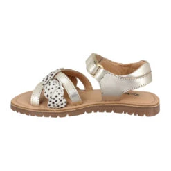 KICKERS Betty Cuir Pony Enfant Or -Magasin De Chaussures De Mode kickers betty cuir pony enfant or 4