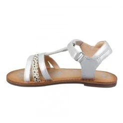 KICKERS Diamanto Cuir Pony Enfant Blanc Argent -Magasin De Chaussures De Mode kickers diamanto cuir pony enfant blanc argent 4