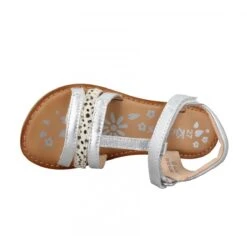 KICKERS Diamanto Cuir Pony Enfant Blanc Argent -Magasin De Chaussures De Mode kickers diamanto cuir pony enfant blanc argent 5