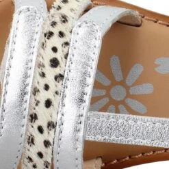 KICKERS Diamanto Cuir Pony Enfant Blanc Argent -Magasin De Chaussures De Mode kickers diamanto cuir pony enfant blanc argent 7