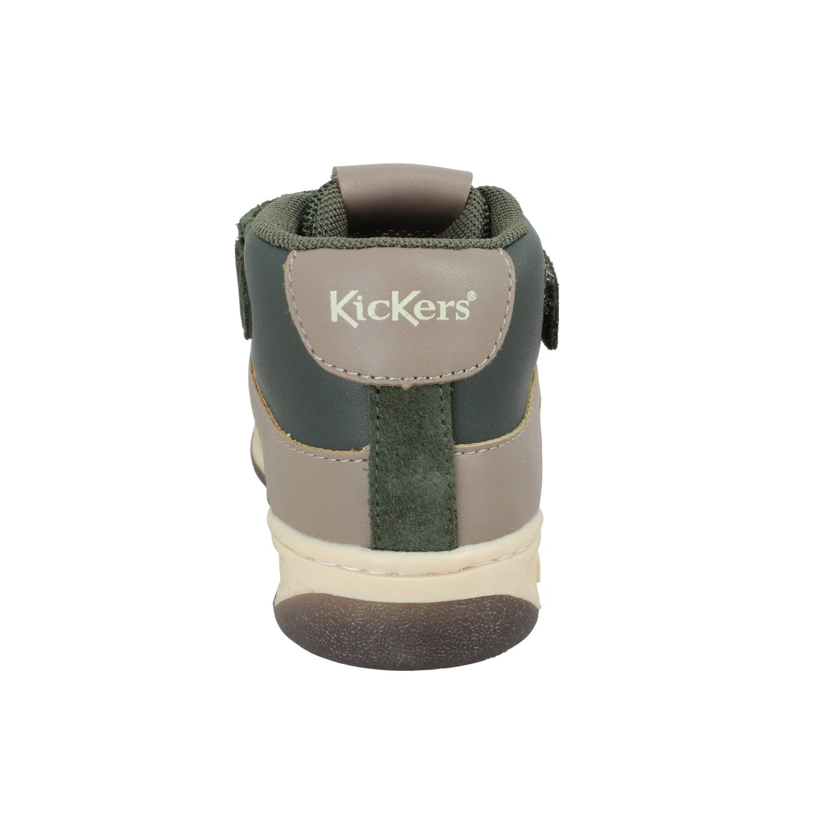 KICKERS Kickalien Suede Mesh Enfant Kaki Jaune 5 KICKERS Kickalien Suede Mesh Enfant Kaki Jaune – Image 3