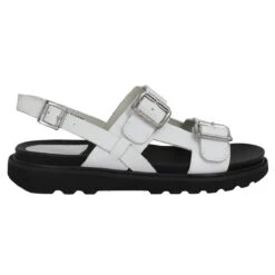 KICKERS Neosummer Cuir Femme Blanc -Magasin De Chaussures De Mode kickers neosummer cuir femme blanc 2