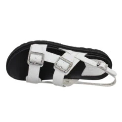 KICKERS Neosummer Cuir Femme Blanc -Magasin De Chaussures De Mode kickers neosummer cuir femme blanc 5