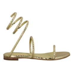 LOLA CRUZ 343 Print Reptile Femme Or -Magasin De Chaussures De Mode lola cruz 343 print reptile femme or 2