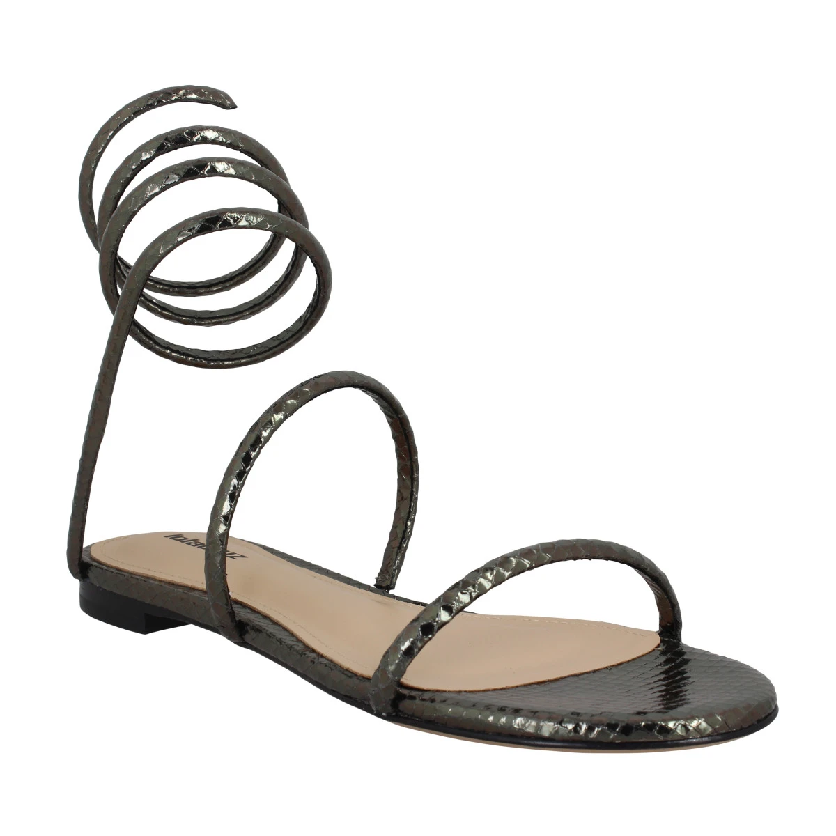 LOLA CRUZ 343 Print Reptile Femme Plomb 3 LOLA CRUZ 343 Print Reptile Femme Plomb