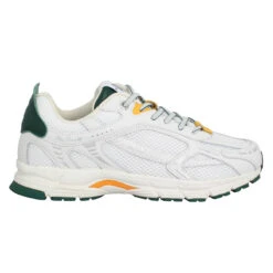 MERCER AMSTERDAM The Re Run City Toile Homme White Green -Magasin De Chaussures De Mode mercer amsterdam the re run city toile homme white green 2