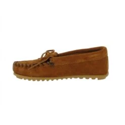 MINNETONKA Kilty Velours Enfant Marron -Magasin De Chaussures De Mode minnetonka kilty velours enfant marron 4