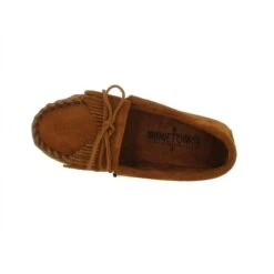 MINNETONKA Kilty Velours Enfant Marron -Magasin De Chaussures De Mode minnetonka kilty velours enfant marron 6