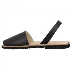 MINORQUINES Avarca Cuir Femme Noir -Magasin De Chaussures De Mode minorquines avarca cuir femme noir 4