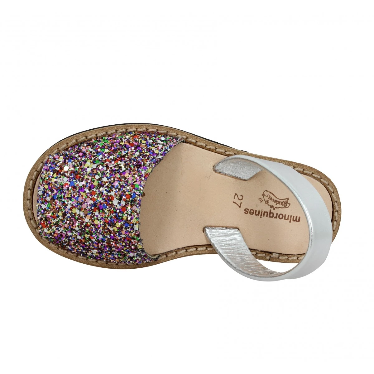 MINORQUINES Avarca Glitter Enfant Multicolor 7 MINORQUINES Avarca Glitter Enfant Multicolor – Image 6