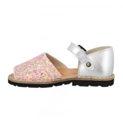 MINORQUINES Frailera Paillettes Enfant Rose -Magasin De Chaussures De Mode minorquines frailera paillettes enfant rose 4