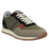 NAPAPIJRI Cosmos Simili Cuir Toile Homme Olive Green 2 NAPAPIJRI Cosmos Simili Cuir Toile Homme Olive Green -Magasin De Chaussures De Mode napapijri cosmos simili cuir toile homme olive green 1