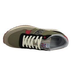 NAPAPIJRI Cosmos Simili Cuir Toile Homme Olive Green -Magasin De Chaussures De Mode napapijri cosmos simili cuir toile homme olive green 5