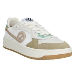 NO NAME Kelly Sneaker Suede Mesh Femme Sable Dove Copper