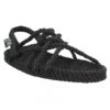 NOMADIC STATE OF MIND JC Sandals Corde Femme Noir