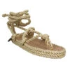 NOMADIC STATE OF MIND Romano Corde Femme Beige Gold -Magasin De Chaussures De Mode nomadic state of mind romano corde femme beige gold 1