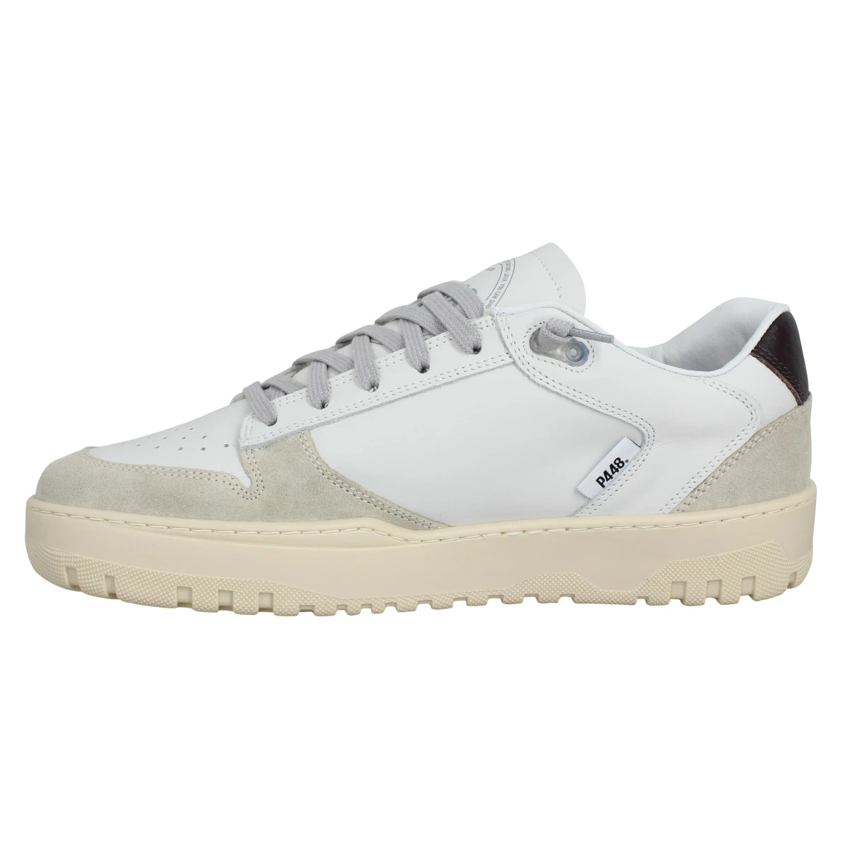 P448 Mason Cuir Velours Homme White Cmoro 6 P448 Mason Cuir Velours Homme White Cmoro â Image 4