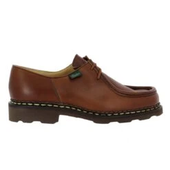 PARABOOT Michael Cuir Femme Marron -Magasin De Chaussures De Mode paraboot michael cuir femme marron 2
