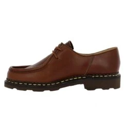 PARABOOT Michael Cuir Femme Marron -Magasin De Chaussures De Mode paraboot michael cuir femme marron 4