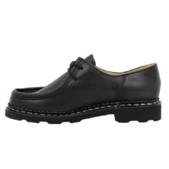 PARABOOT Michael Cuir Femme Noir -Magasin De Chaussures De Mode paraboot michael cuir femme noir 4