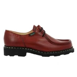 PARABOOT Michael Cuir Femme Rouge -Magasin De Chaussures De Mode paraboot michael cuir femme rouge 2