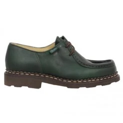 PARABOOT Michael Cuir Femme Vert -Magasin De Chaussures De Mode paraboot michael cuir femme vert 2