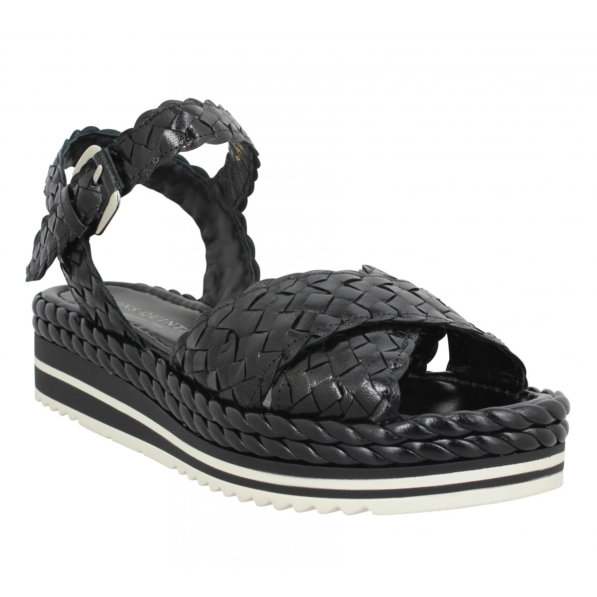 PONS QUINTANA 9798 Cuir Tresse Femme Noir 3 PONS QUINTANA 9798 Cuir Tresse Femme Noir