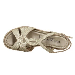 PONS QUINTANA 9821 Cuir Tresse Femme Platine -Magasin De Chaussures De Mode pons quintana 9821 cuir tresse femme platine 5