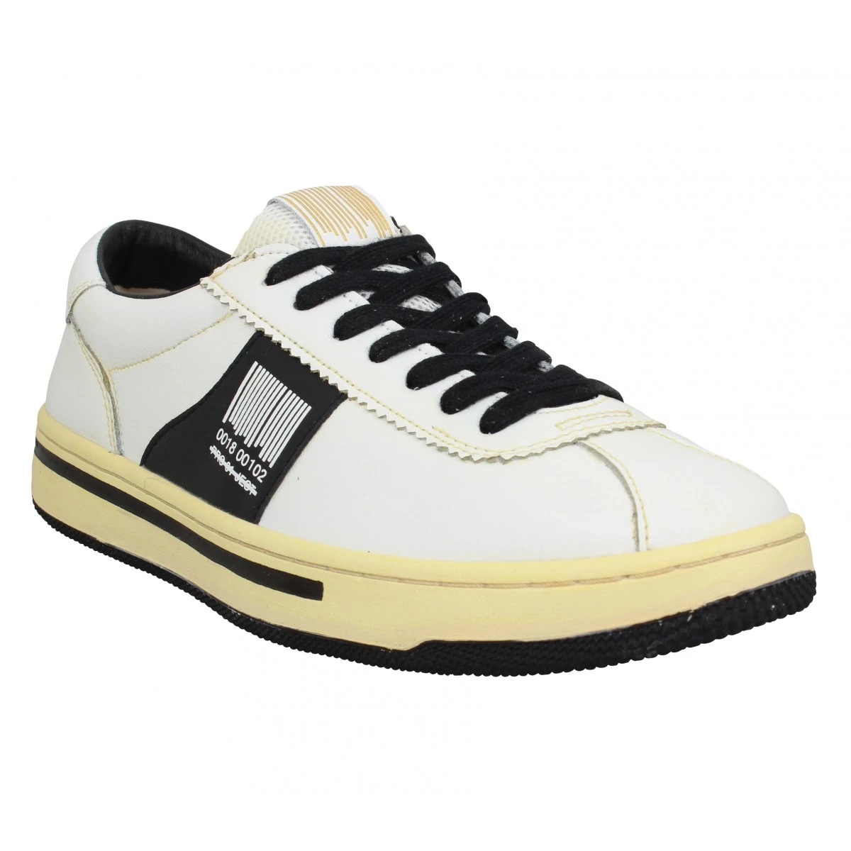 PRO 01 JECT P5LM Cuir Homme Blanc Noir 3 PRO 01 JECT P5LM Cuir Homme Blanc Noir