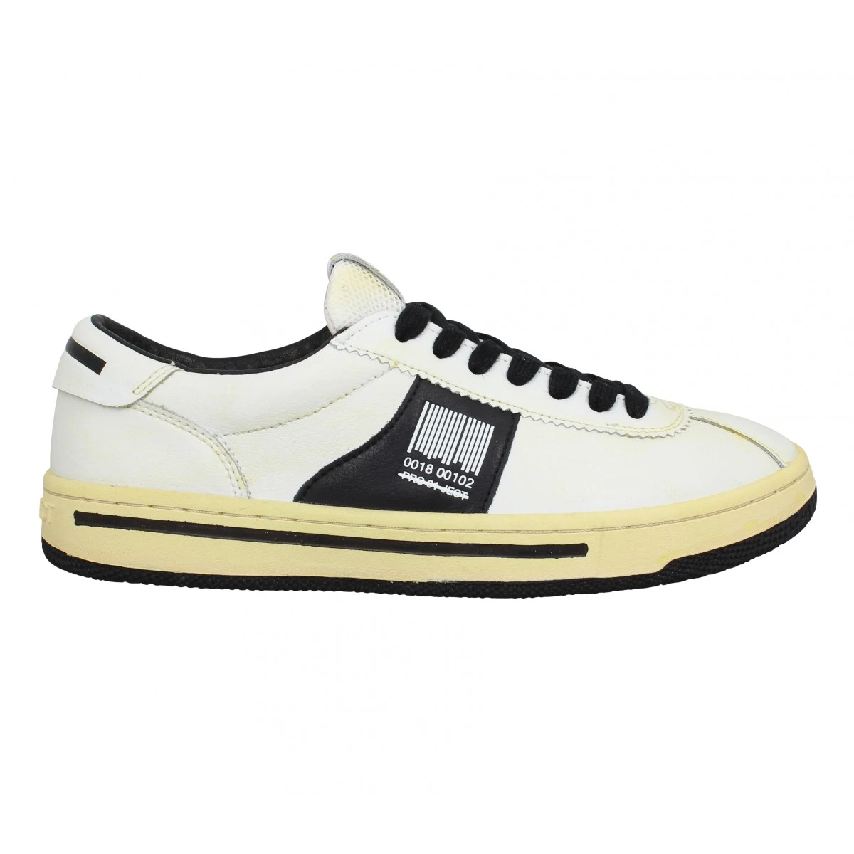 PRO 01 JECT P5LW Cuir Femme Blanc Noir 4 PRO 01 JECT P5LW Cuir Femme Blanc Noir – Image 2