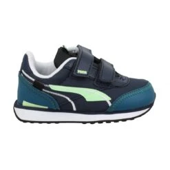 PUMA Future Rider Twofold V Toile Enfant Noir Bleu -Magasin De Chaussures De Mode puma future rider twofold v toile enfant noir bleu 2