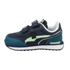PUMA Future Rider Twofold V Toile Enfant Noir Bleu -Magasin De Chaussures De Mode puma future rider twofold v toile enfant noir bleu 4