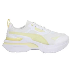 PUMA Kosmo Rider Tech Toile Femme Blanc Anis -Magasin De Chaussures De Mode puma kosmo rider tech toile femme blanc anis 2