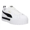 PUMA Mayze Cuir Femme Blanc 1 PUMA Mayze Cuir Femme Blanc -Magasin De Chaussures De Mode puma mayze cuir femme blanc 1