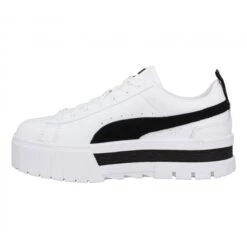 PUMA Mayze Cuir Femme Blanc -Magasin De Chaussures De Mode puma mayze cuir femme blanc 4