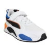 PUMA RS X EOS 2 Elast Toile Enfant Blanc Orange -Magasin De Chaussures De Mode puma rs x eos 2 elast toile enfant blanc orange 1