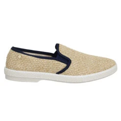 RIVIERAS Nudude Raffia Homme Beige Marine -Magasin De Chaussures De Mode rivieras nudude raffia homme beige marine 2