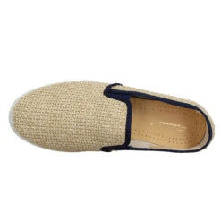 RIVIERAS Nudude Raffia Homme Beige Marine -Magasin De Chaussures De Mode rivieras nudude raffia homme beige marine 5