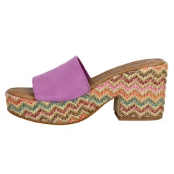 SANDRO ROSI 2411 Velours Femme Lillas -Magasin De Chaussures De Mode sandro rosi 2411 velours femme lillas 4