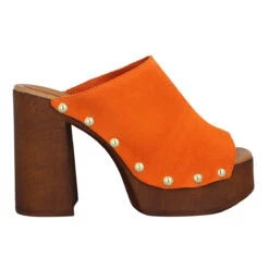 SANDRO ROSI 7551 Velours Femme Arancio -Magasin De Chaussures De Mode sandro rosi 7551 velours femme arancio 2