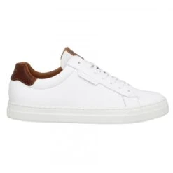 SCHMOOVE Spark Clay Cuir Homme Blanc Camel -Magasin De Chaussures De Mode schmoove spark clay cuir homme blanc camel 2
