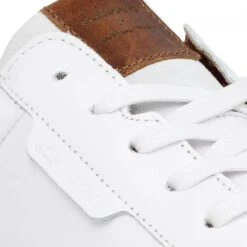 SCHMOOVE Spark Clay Cuir Homme Blanc Camel -Magasin De Chaussures De Mode schmoove spark clay cuir homme blanc camel 7