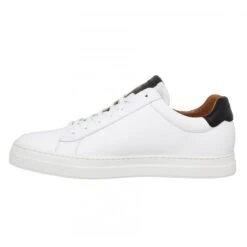 SCHMOOVE Spark Clay Cuir Homme Blanc Noir -Magasin De Chaussures De Mode schmoove spark clay cuir homme blanc noir 4