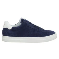 SCHMOOVE Spark Clay Cuir Suede Homme Blue White -Magasin De Chaussures De Mode schmoove spark clay cuir suede homme blue white 2