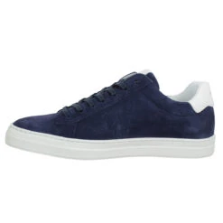 SCHMOOVE Spark Clay Cuir Suede Homme Blue White -Magasin De Chaussures De Mode schmoove spark clay cuir suede homme blue white 4