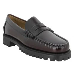 SEBAGO Dan Lug Cuir Femme Burgundy